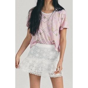 Loveshack Fancy Moe Skirt in True White size 4 new with tags $295